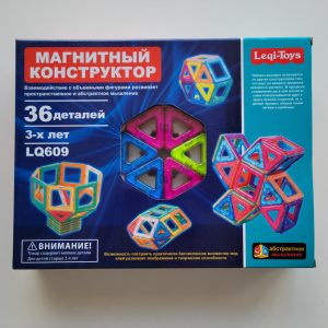 Конструктор магнитный 36 детали LQ609