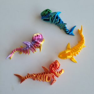 3D акула 24 штуки упаковка 16 см. К0145