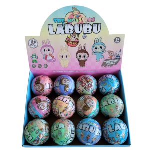 Сюрприз-шарик большой "Labubu" (Диаметр 9,5 см.) 12 штук упаковка К0150