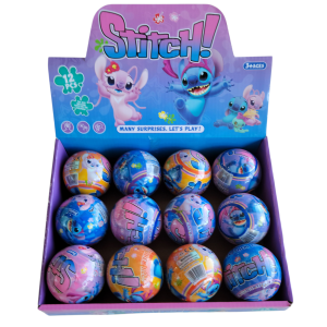 Сюрприз-шарик средний "Stitch" (Диаметр 7см.) 12 штук упаковка К0163