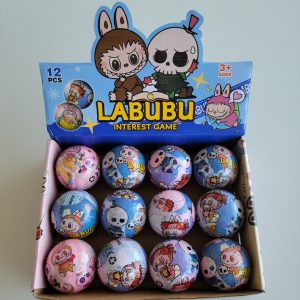 Сюрприз-шарик средний «Labubu» (Диаметр 7 см.) 12 штук упаковка К0219