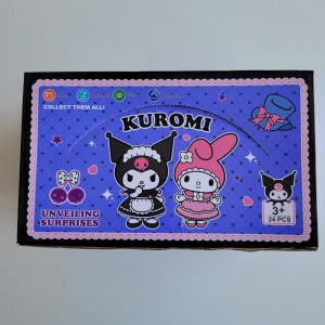 Сюрприз набор с игрушкой и тремя карточками "Kuromi" 24 штуки упаковка К0175